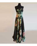 Anna B Abito Nero Lungo Peonia Thumb